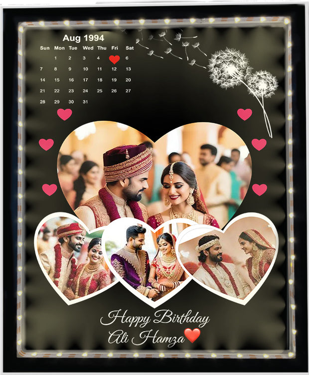 Lovely 4 hearts pic Photo Frame Lamp | Customize Light For Your Room