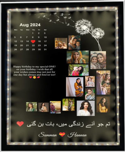 15 Pics LED Photo Frame Lamp | Customize Light For Your Room Table