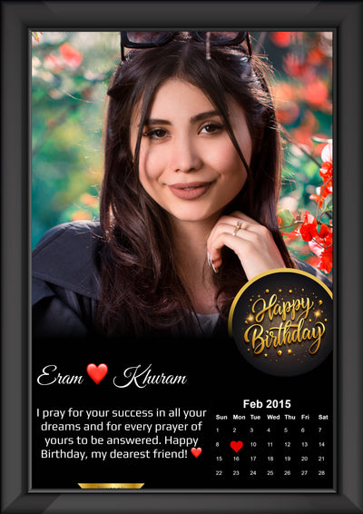 Single Photo Shinning Wooden Frame Large Size