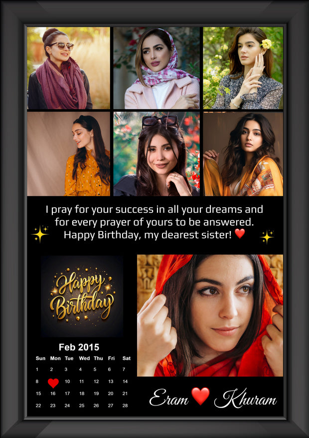 Memories Collage Series With Caption Message