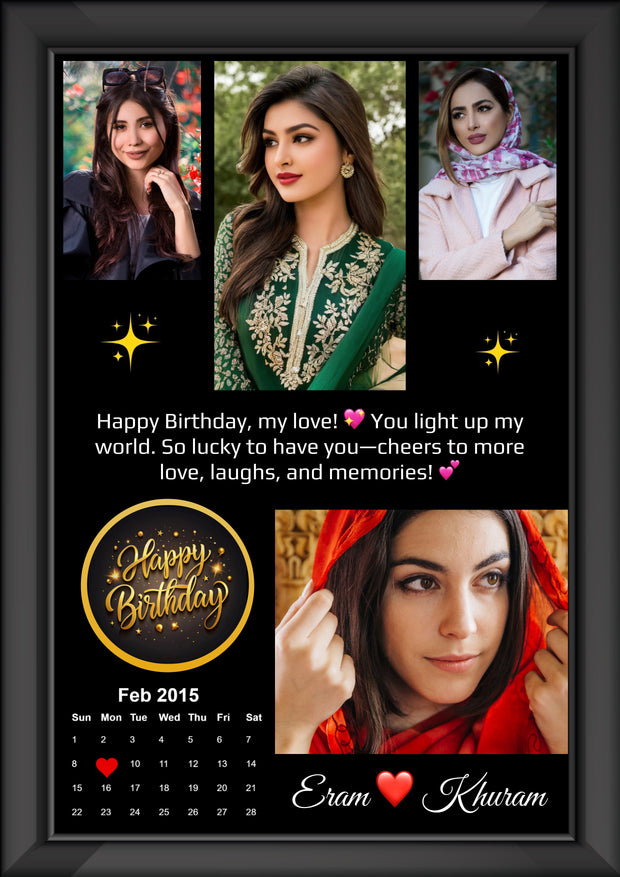 4 Images Photo Frame New Design | On site customization.