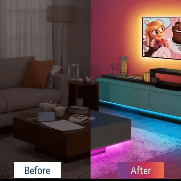 Custom Size RGB Remote Control LED Light Strip | Plug And Decorate Your Room