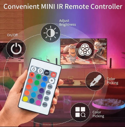 Custom Size RGB Remote Control LED Light Strip | Plug And Decorate Your Room